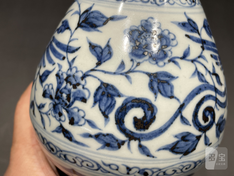 元 青花凤纹玉壶春瓶 - 图8